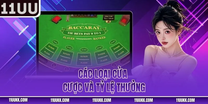 Các loại cửa cược và tỷ lệ thưởng